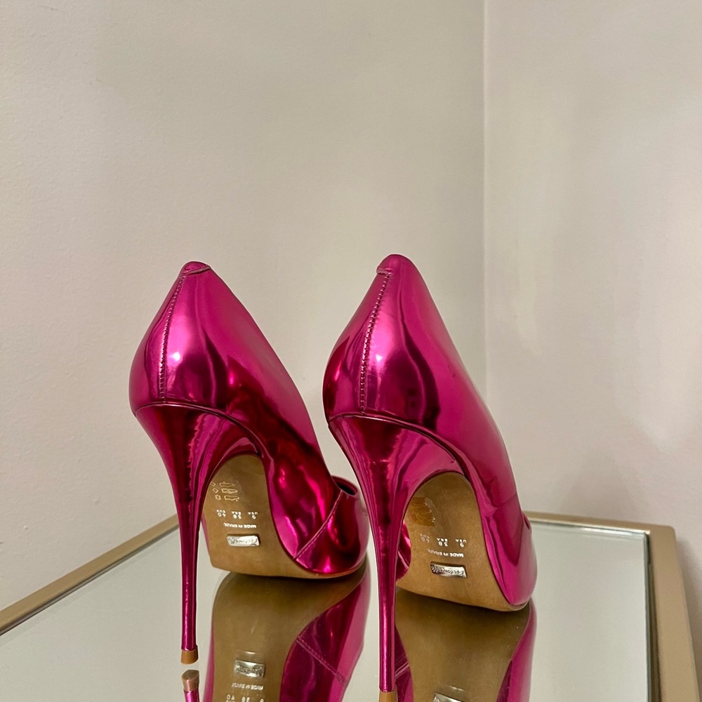 L'Intervalle Pink Mirror Pumps - Picture 5 of 7